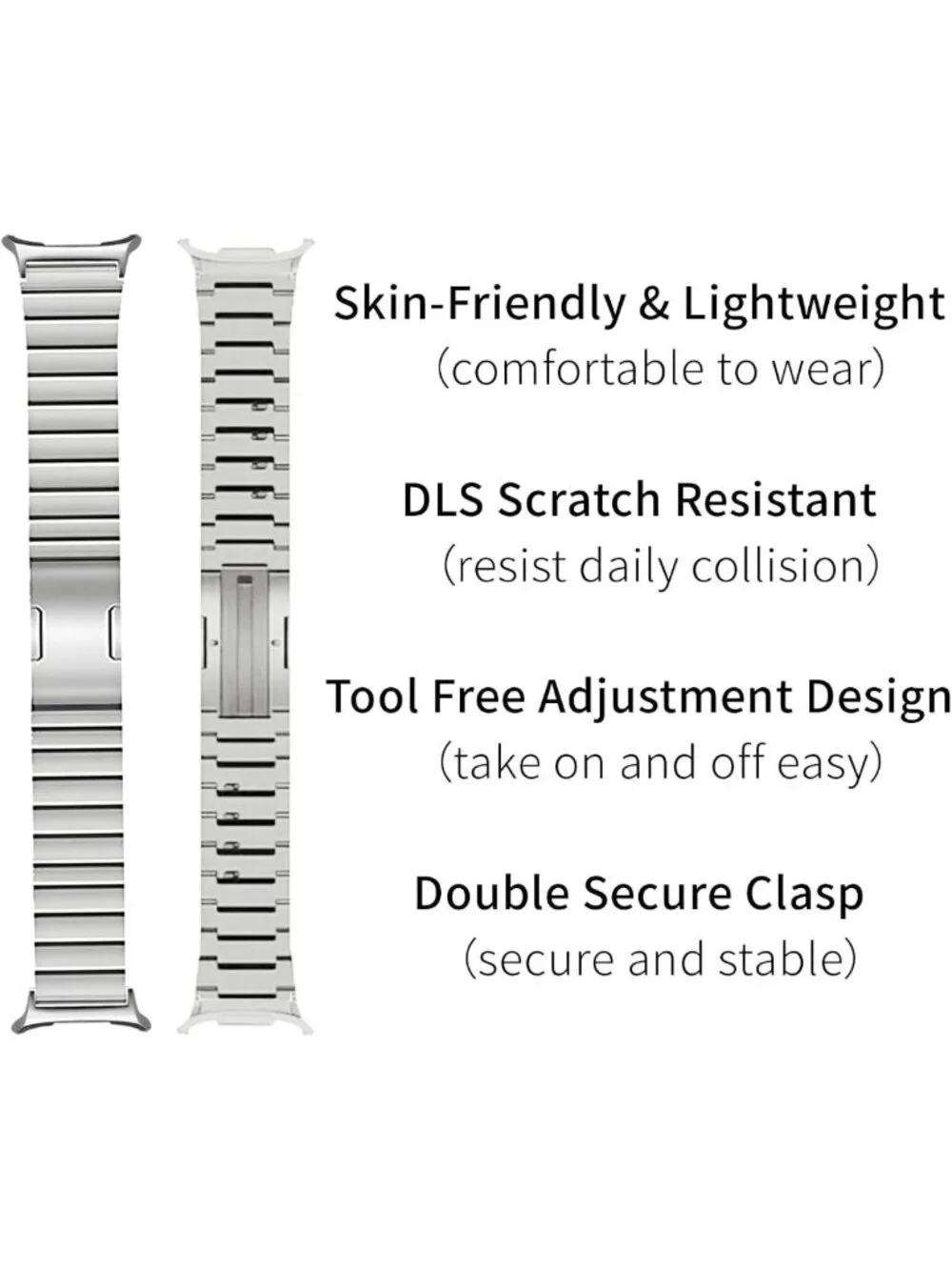 Stylish No Tool Titanium Bands for Galaxy Watch Ultra 2/1, 47mm - Gapless Design